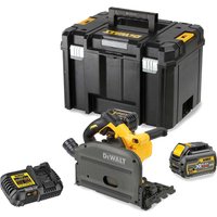 DeWalt DCS520 54v XR Cordless Brushless FlexVolt Plunge Saw 165mm 2 x 6ah Li-ion Battery Charger Case DeWalt DCS520 54v XR Cordless Brushless FlexVolt Plunge Saw 165mm 2 x 6ah Li-ion Battery Charger Case