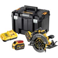 DeWalt DCS578 54v XR Cordless Brushless FLEXVOLT High Power Circular Saw 190mm 2 x 6ah Li-ion Battery Charger Case