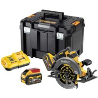 DeWalt DCS578 54v XR Cordless Brushless FLEXVOLT High Power Circular Saw 190mm 2 x 9ah Li-ion Battery Charger Case DeWalt DCS578 54v XR Cordless Brushless FLEXVOLT High Power Circular Saw 190mm 2 x 9ah Li-ion Battery Charger Case
