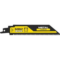 DeWalt Demolition Carbide Reciprocating Sabre Saw Blades Metal 152mm Pack of 1 DeWalt Demolition Carbide Reciprocating Sabre Saw Blades Metal 152mm Pack of 1