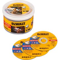 DeWalt Fast Cut Steel Cutting Discs Tub 115mm Pack of 100 DeWalt Fast Cut Steel Cutting Discs Tub 115mm Pack of 100