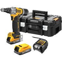 DeWalt DCF414 18v XR Cordless Brushless Riveter Gun 2 x 1.7ah Li-ion Powerstack Battery Charger Case DeWalt DCF414 18v XR Cordless Brushless Riveter Gun 2 x 1.7ah Li-ion Powerstack Battery Charger Case