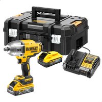 DeWalt DCF900 18v XR Cordless 1/2" High Torque Impact Wrench 2 x 5ah Li-ion Powerstack Battery Charger Case DeWalt DCF900 18v XR Cordless 1/2" High Torque Impact Wrench 2 x 5ah Li-ion Powerstack Battery Charger Case