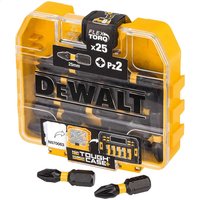 DeWalt Tough Case Flex Torq Pozi Screwdriver Bits PZ2 25mm Pack of 25 DeWalt Tough Case Flex Torq Pozi Screwdriver Bits PZ2 25mm Pack of 25