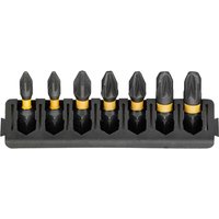 DeWalt 7 Piece FlexTorq Pozi Screwdriver Bit Bar Set DeWalt 7 Piece FlexTorq Pozi Screwdriver Bit Bar Set