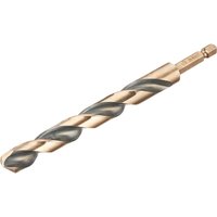DeWalt Black and Gold Hex Impact HSS Drill Bit 12mm Pack of 1 DeWalt Black and Gold Hex Impact HSS Drill Bit 12mm Pack of 1