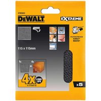 1/4 Mesh Sanding Sheets Medium/Fine 80 Grit (Pack 5) DEWDTM3022QZ - Dewalt