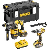 DeWalt DCK2033X2 54v XR Cordless Brushless FLEXVOLT SDS Hammer and Combi Drill Kit 2 x 9ah Li-ion Battery Charger Case DeWalt DCK2033X2 54v XR Cordless Brushless FLEXVOLT SDS Hammer and Combi Drill Kit 2 x 9ah Li-ion Battery Charger Case