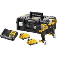 DeWalt DCK2110L2T 12v XR Cordless Brushless Drill Driver and Impact Driver 2 x 3ah Li-ion Battery Charger Case DeWalt DCK2110L2T 12v XR Cordless Brushless Drill Driver and Impact Driver 2 x 3ah Li-ion Battery Charger Case