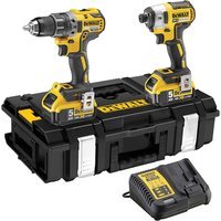 DeWalt DCK266 18v XR Cordless Brushless Combi Drill and Impact Driver 2 x 5ah Li-ion Battery Charger Case DeWalt DCK266 18v XR Cordless Brushless Combi Drill and Impact Driver 2 x 5ah Li-ion Battery Charger Case