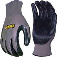 DeWalt Nitrile Nylon Gloves Black / Grey L DeWalt Nitrile Nylon Gloves Black / Grey L