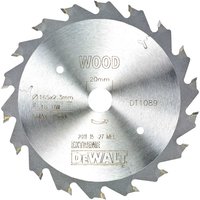 DeWalt Extreme Fast Ripping Saw Blades 165mm 18T 20mm DeWalt Extreme Fast Ripping Saw Blades 165mm 18T 20mm