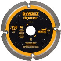 DeWalt PCD Fibre Cement Saw Blade 190mm 4T 30mm DeWalt PCD Fibre Cement Saw Blade 190mm 4T 30mm