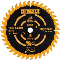DeWalt Elite Series Cordless Circular Saw Blades 184mm 40T 16mm DeWalt Elite Series Cordless Circular Saw Blades 184mm 40T 16mm