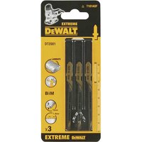 DeWalt T101AOF HCS Wood Cutting Jigsaw Blades Pack of 3 DeWalt T101AOF HCS Wood Cutting Jigsaw Blades Pack of 3