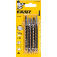 DeWalt T144D HCS Wood Cutting Jigsaw Blades Pack of 5 DeWalt T144D HCS Wood Cutting Jigsaw Blades Pack of 5