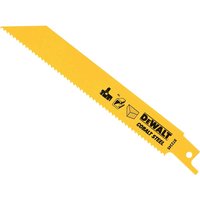 DeWalt DT2345 Bi Metal General Purpose Reciprocating Sabre Saw Blades 152mm Pack of 5 DeWalt DT2345 Bi Metal General Purpose Reciprocating Sabre Saw Blades 152mm Pack of 5