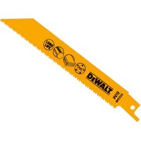 DeWalt Bi Metal General Purpose Reciprocating Sabre Saw Blades 152mm Pack of 5 DeWalt Bi Metal General Purpose Reciprocating Sabre Saw Blades 152mm Pack of 5