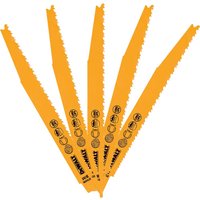 DeWalt S3456XF Progressor Wood and Nails Reciprocating Sabre Saw Blades 203mm Pack of 5 DeWalt S3456XF Progressor Wood and Nails Reciprocating Sabre Saw Blades 203mm Pack of 5