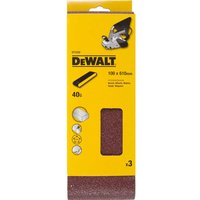 DeWalt 100 x 610mm Multi Purpose Sanding Belts 100mm x 610mm 40g Pack of 3 DeWalt 100 x 610mm Multi Purpose Sanding Belts 100mm x 610mm 40g Pack of 3