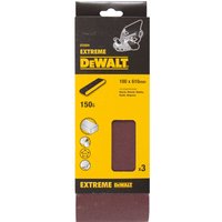 DeWalt 100 x 610mm Multi Purpose Sanding Belts 100mm x 610mm 150g Pack of 3 DeWalt 100 x 610mm Multi Purpose Sanding Belts 100mm x 610mm 150g Pack of 3