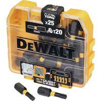 DeWalt Tough Case Flex Torq Screwdriver Bits Torx T20 25mm Pack of 25 DeWalt Tough Case Flex Torq Screwdriver Bits Torx T20 25mm Pack of 25