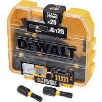 DeWalt Tough Case Flex Torq Screwdriver Bits Torx T25 25mm Pack of 25 DeWalt Tough Case Flex Torq Screwdriver Bits Torx T25 25mm Pack of 25
