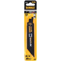 DeWalt Extreme Runtime Metal Cutting Reciprocating Sabre Saw Blades 150mm Pack of 5 DeWalt Extreme Runtime Metal Cutting Reciprocating Sabre Saw Blades 150mm Pack of 5