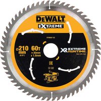 DeWalt Extreme Runtime Circular Saw Blade 210mm 60T 30mm DeWalt Extreme Runtime Circular Saw Blade 210mm 60T 30mm