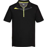 Portwest DX4 Short Sleeve Polo Shirt Black XL