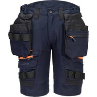 Portwest DX4 Mens Detachable Holster Pocket Shorts Dark Navy 26"