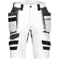 Portwest DX4 Mens Detachable Holster Pocket Shorts White 26"