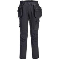 Portwest DX4 Craft Detachable Holster Trousers 28 Blk POW39705