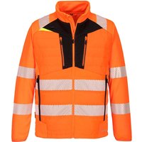 Portwest DX4 Hi Vis Hybrid Baffle Jacket Orange / Black L