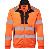 DX4 Hi Vis Funnel Neck Zipped Sweatshirt