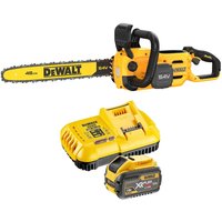 DeWalt DCMCS574 54v XR Cordless FLEXVOLT High Powered Chainsaw 450mm 1 x 9ah Li-ion Battery Charger DeWalt DCMCS574 54v XR Cordless FLEXVOLT High Powered Chainsaw 450mm 1 x 9ah Li-ion Battery Charger