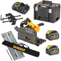 DeWalt DCS520 54v XR Cordless FlexVolt Plunge Saw and Guide Rails Kit