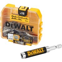 16 Piece Small Tough Case Screwdriver Bit Set Bit Holder