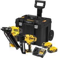 DeWalt DCK246P2T 18v XR Cordless Brushless Nail Gun Twin Pack 2 x 5ah Li-ion Battery Charger Case DeWalt DCK246P2T 18v XR Cordless Brushless Nail Gun Twin Pack 2 x 5ah Li-ion Battery Charger Case