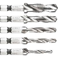 DeWalt DT50060 5 Piece Impact Ready Drill and Tap Set DeWalt DT50060 5 Piece Impact Ready Drill and Tap Set