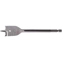 1 4" Hex Shank Flat Wood Drill Bit 25mm 150mm Pack 1