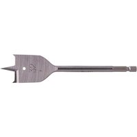 1 4" Hex Shank Flat Wood Drill Bit 32mm 150mm Pack 1