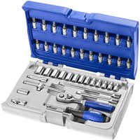 42 Piece 1 4" Drive Hex Socket Socket Bit Set Metric