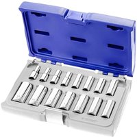 15 Piece 3 8" Drive Deep Hex Socket Set Metric