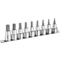 9 Piece 1 2" Drive Torx Socket Bit Set