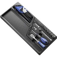 45 Piece 1 4" Drive Hex Socket Screwdriver Bit Allen Key Set Module Tray
