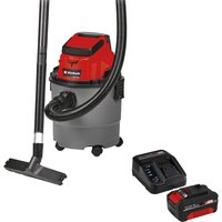 Einhell TC-VC 18/15 18v Cordless Wet and Dry Vacuum Cleaner 15L 1 x 4ah Li-ion Battery Charger