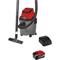Einhell TC-VC 18/15 18v Cordless Wet and Dry Vacuum Cleaner 15L 1 x 5.2ah Li-ion Battery Charger