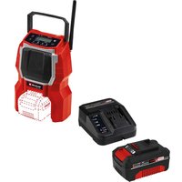 Einhell TE-RA 18 Li BT 18v Cordless Radio and Bluetooth Speaker 1 x 4ah Li-ion Battery Charger No Case