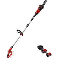 Einhell GE-LC 18 Li T 18v Cordless Pole Tree Pruner 200mm 2 x 5.2ah Plus Li-ion Battery Charger